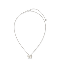 Kendra Scott Mae Butterfly Short Pendant Necklace - Silver Ivory Mother of Pearl