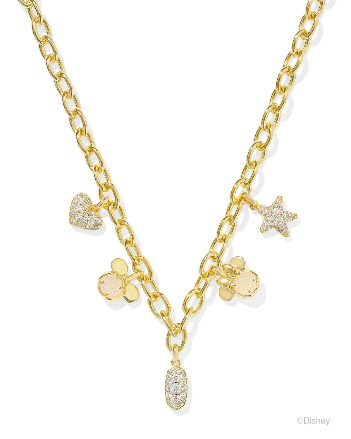 Mickey Minnie Charm Necklace