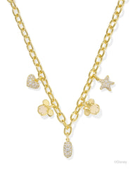 Mickey Minnie Charm Necklace