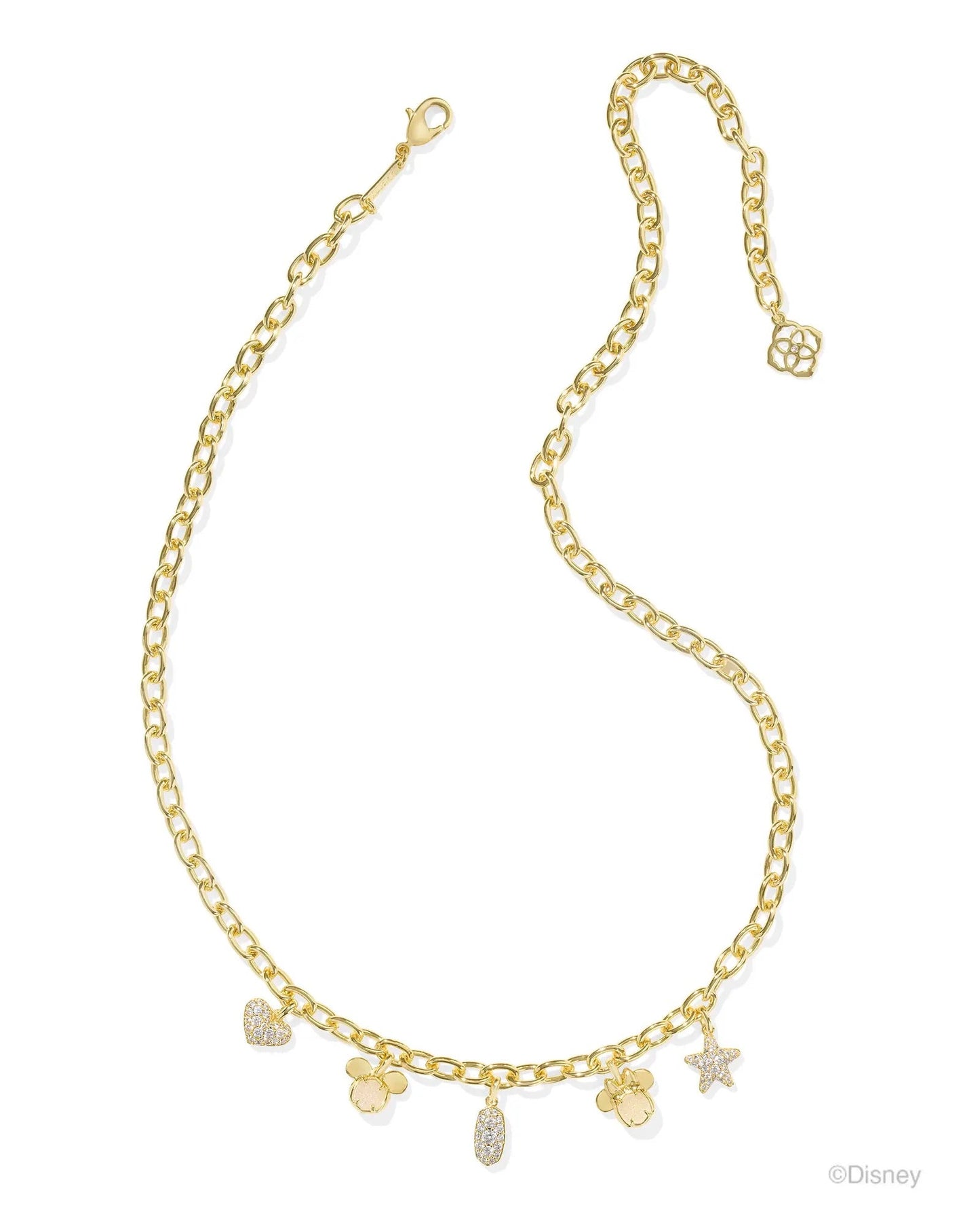 Mickey Minnie Charm Necklace