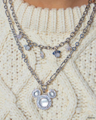 Mickey Minnie Charm Necklace