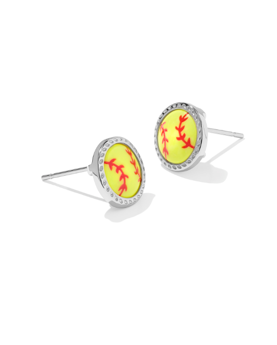 Softball Stud Earrings