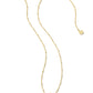 A Kendra Scott Susie Short Pendant Necklace in Gold Marine.