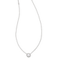 Volleyball themed necklace from Kendra Scott in the color silver.