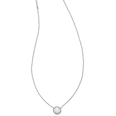 Volleyball themed necklace from Kendra Scott in the color silver.