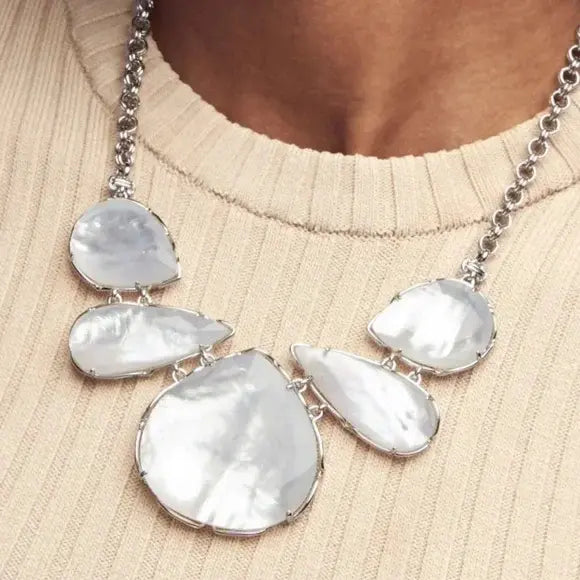 Kendra Scott Kenzie Silver Statement Necklace