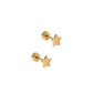 Screwback Stud Earrings - Lennon Star