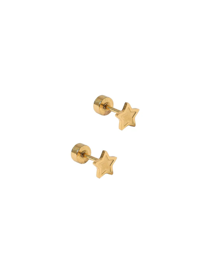 Screwback Stud Earrings - Lennon Star