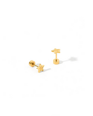 Screwback Stud Earrings - Lennon Star