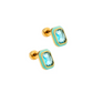 Screwback Stud Earrings - Whitney Aqua Dream