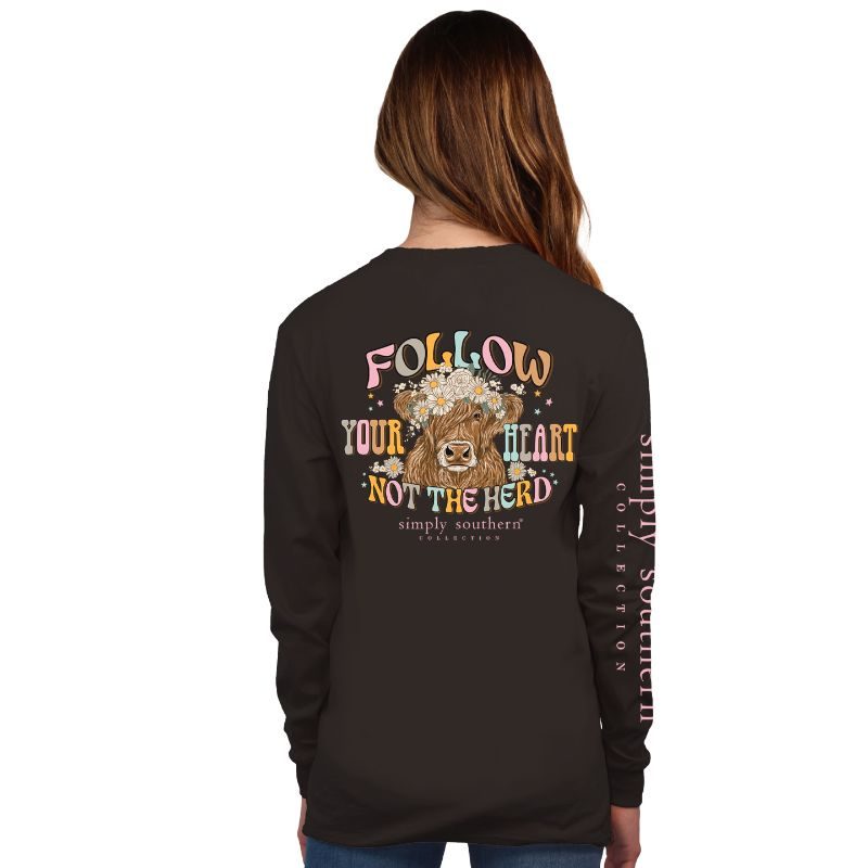 Follow Your Heart Long Sleeve - Simply Southern