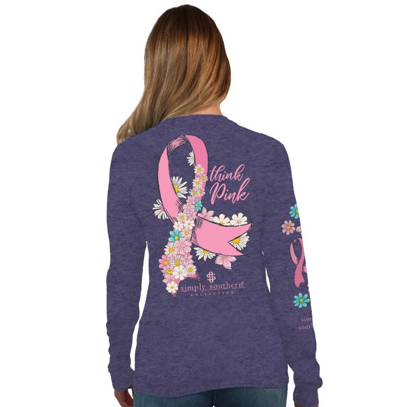 Think Pink Long Sleeve - Simply Southern