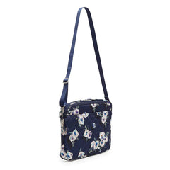 Vera Bradley Laptop Crossbody Workstation in Blooms and Branches Navy.