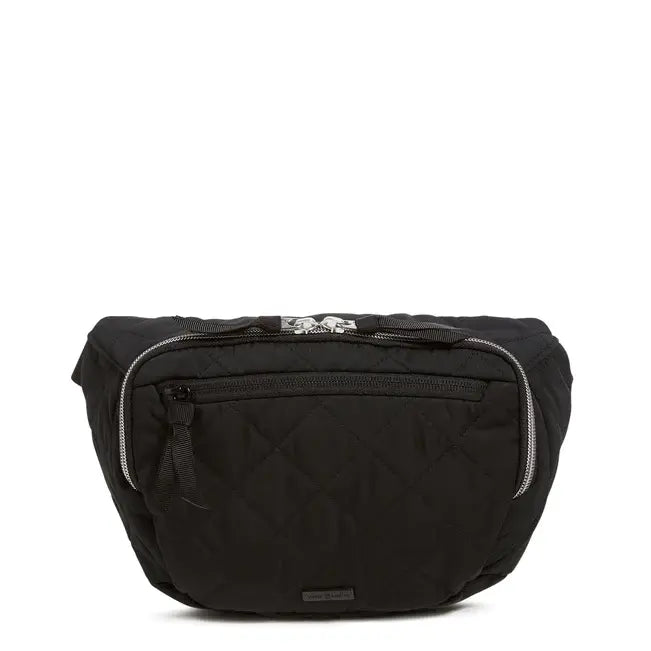 Large Belt Bag Black Front View