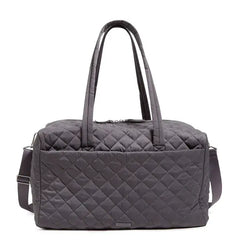 Large Travel Duffel Shadow Gray Front View
