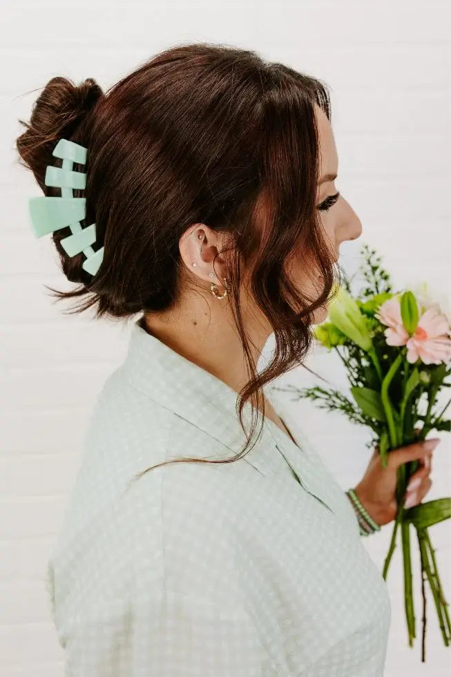 Mint To Be - Large Hair Clip