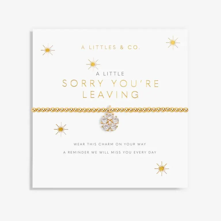 A Little Sorry You're Leaving - Gold Bracelet Card View