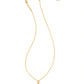 Letter D Disc Pendant Necklace