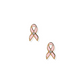 Screwback Stud Earrings - Breast Cancer Ribbon