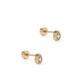 Screwback Stud Earrings - Paloma Pear Gold