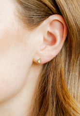 Screwback Stud Earrings - Paloma Pear Gold