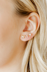 Screwback Stud Earrings - Lynn Butterfly