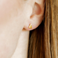 Screwback Stud Earrings - Micro Christmas Tree
