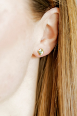 Screwback Stud Earrings - Midnight Clover