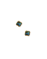 Screwback Stud Earrings - Midnight Clover