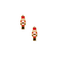 Screwback Stud Earrings - Nutcracker