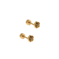 Screwback Stud Earrings - Rose Gold