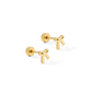 Screwback Stud Earrings - Ruby Bow