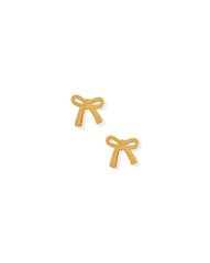 Screwback Stud Earrings - Ruby Bow
