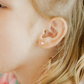 Screwback Stud Earrings - Nora Heart