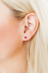 Screwback Stud - Nora Heart