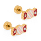 Screwback Stud Earrings - Taffy