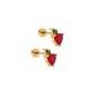 Screwback Stud Earrings - Apple
