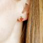 Screwback Stud Earrings - Apple