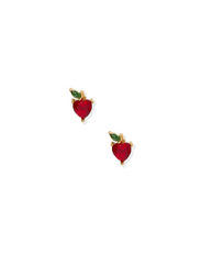 Screwback Stud Earrings - Apple