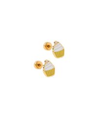 Screwback Stud Earrings - Cupcake