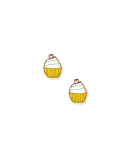 Screwback Stud Earrings - Cupcake