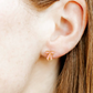 Screwback Stud Earrings - Conley Pink Bow