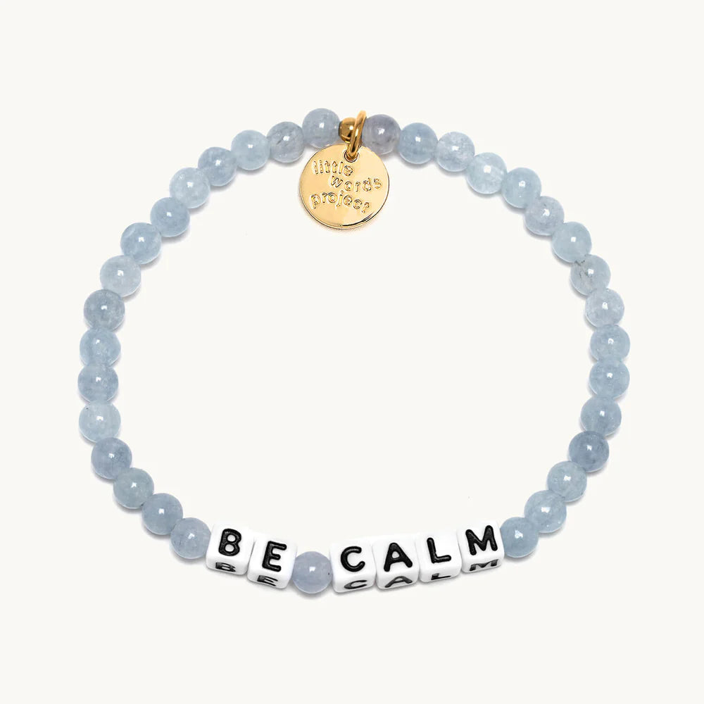 Be Calm Bead Bracelet - Little Words Bracelet