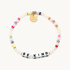 Little Words Project® beaded bracelet with the words "Be Kind".