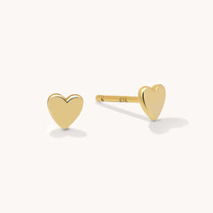 Heart Stud Earrings - Little Words Project