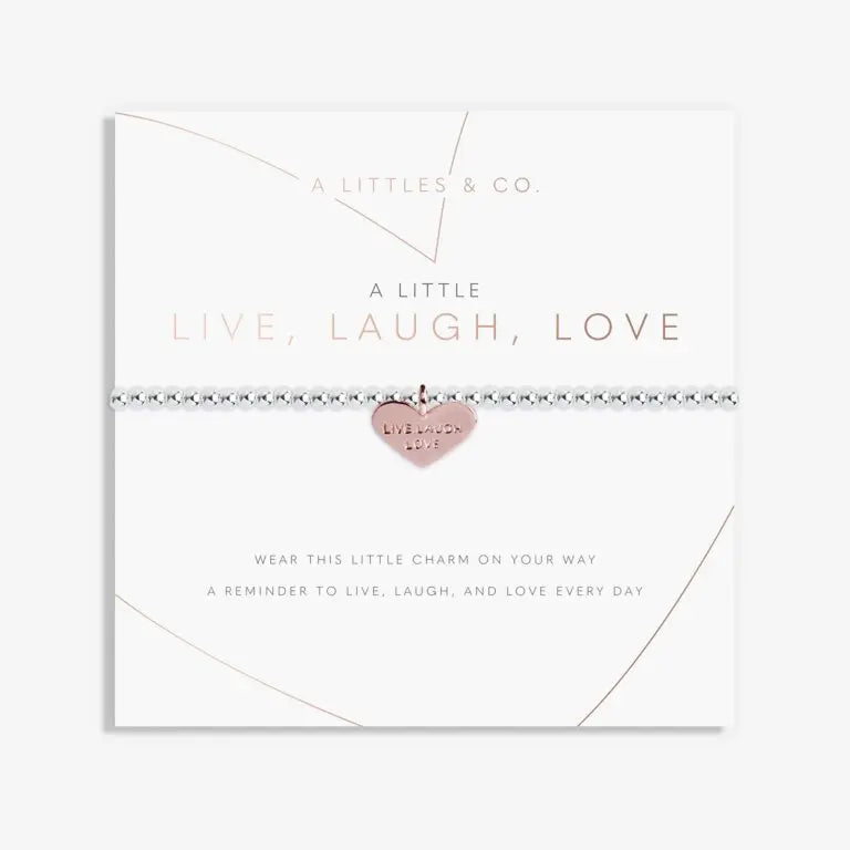 A Little Live Laugh Love Bracelet Card View