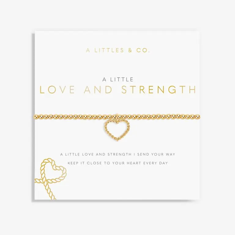 A Little Love and Strength -Gold Bracelet Card View