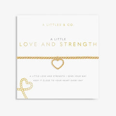 A Little Love and Strength -Gold Bracelet Card View
