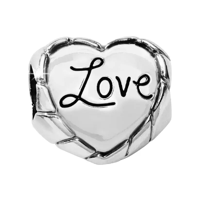 Lovely Heart Bead Back View