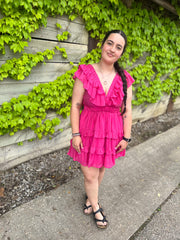 A pink (fuchsia) colored dress from Daisy Mercantile.